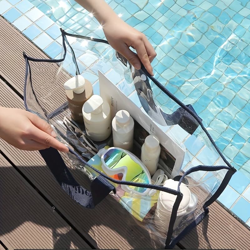 トラベルポーチ 透明防水トラベルポーチ大容量肩掛け旅行用バッグ